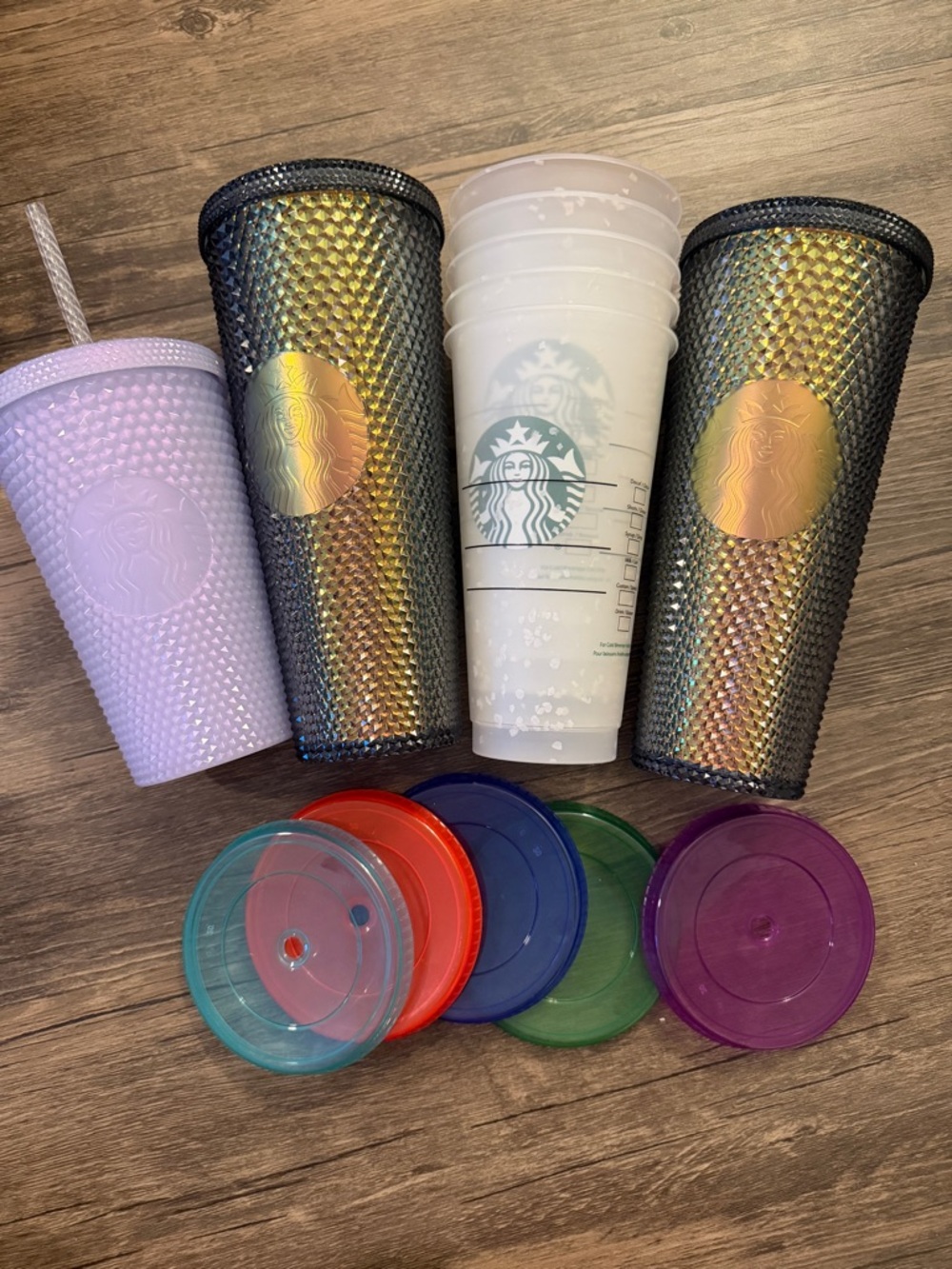 All new. Comes with straws.